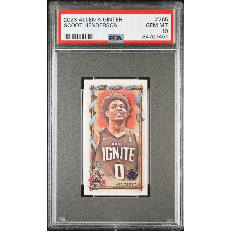 2023 TOPPS ALLEN & GINTER SCOOT HENDERSON #265 - PSA 10