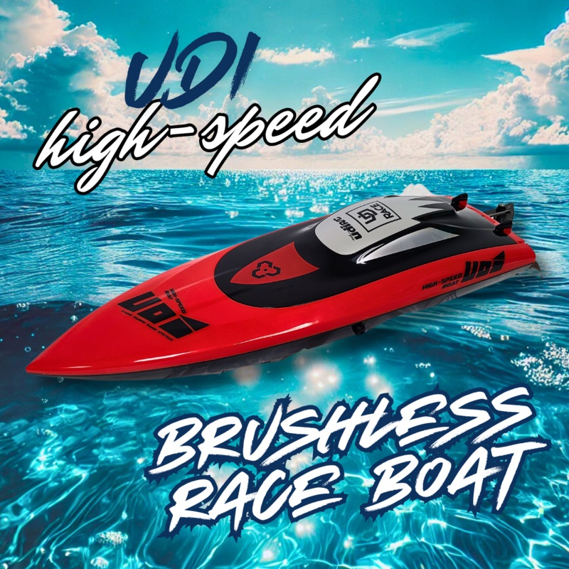 UDI14055 Brushless RC Racing Boat 30 km/h High-Speed RTR with 2.4GHz Control & Li-ion Battery