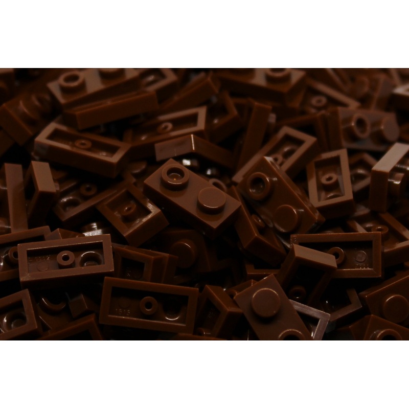 1X2X1/3 Stud Bricks 200 Pack (Brown)