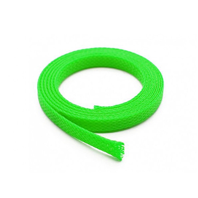 4mm expandable braided cable sleeve 1m length Black