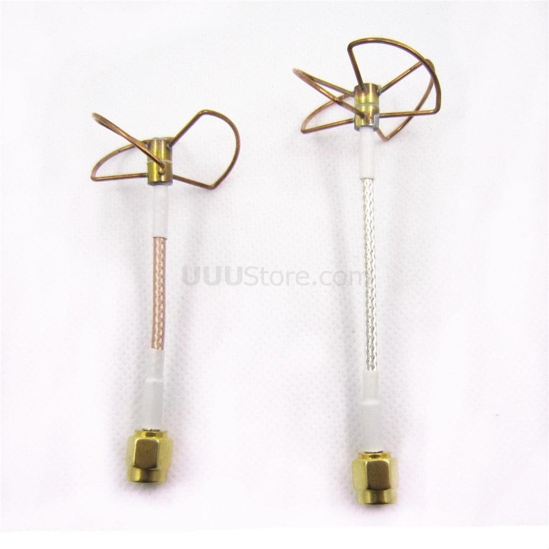 5.8G FPV Clover Leaf Omni-Directional Circular Polarized 5.8GHz Video Audio Antenna RP-SMA For Qav250 F450 Quadcopter 1pair