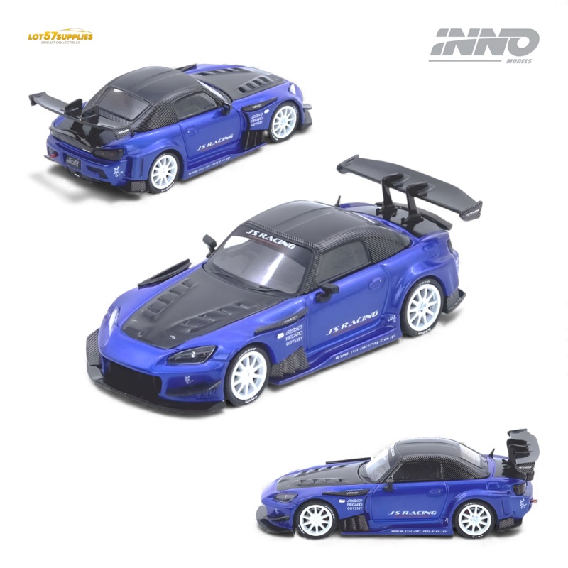 (Pre-Order) INNO64 Honda S2000 J's Racing Blue 1:64