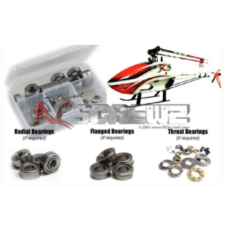 Gaui X7 Heli Metal Shielded Bearing Kit