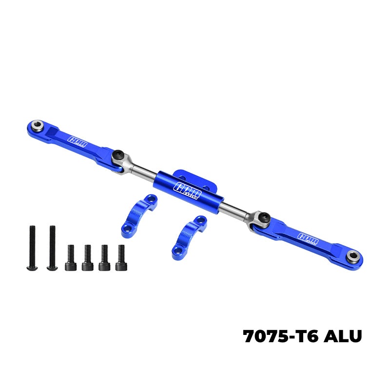GPM RACING,VANQUISH-H10 OPTIC KIT 7075-T6 ALLOY FRONT STEERING LINK SET H10162 BLUE