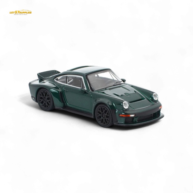 (Pre-Order) PopRace Singer DLS Turbo (Road) Green 1:64