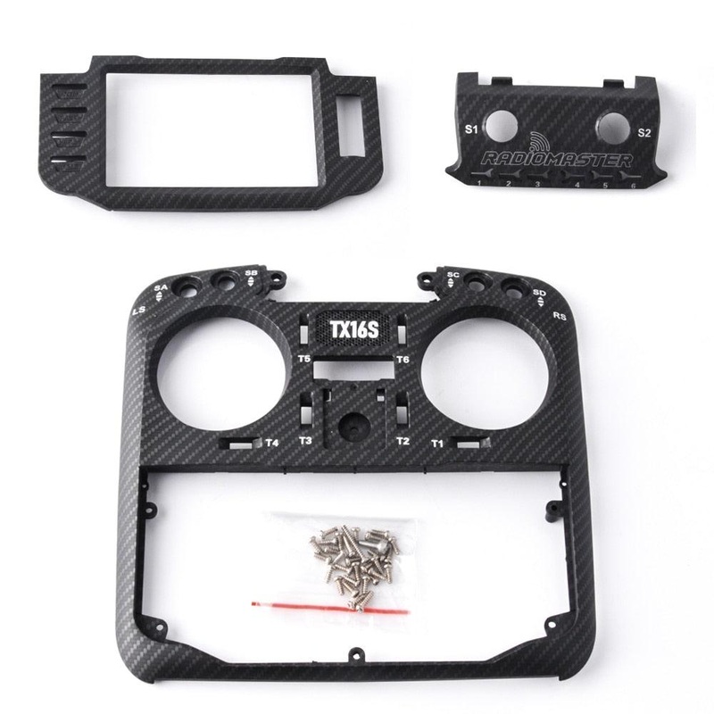 RadioMaster TX16SMKII Transmitter Multi-color Cover Shell Spare Part Replacement Front Case - Carbon Carbon TX16SMKII