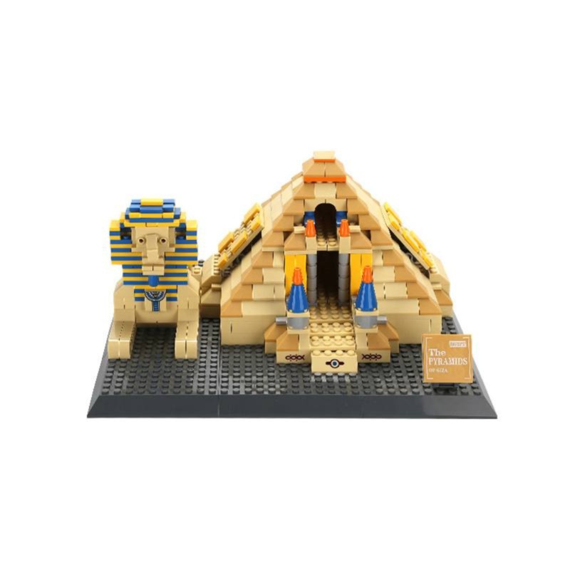 WANGE 4210 Pyramids of Giza 624-Piece Egyptian Architecture Set