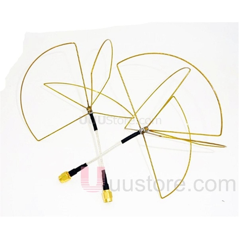 1.2G 1.2GHz Clover Leaf Antenna Circular Polarized SMA male for 1.2Ghz 1.3Ghz Video Transmitter Receiver LawMate Partom 3 Leaf For Tx