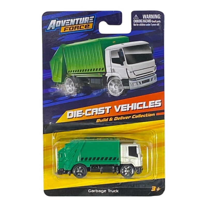 Adventure Force Garbage Truck - Build & Deliver Collection