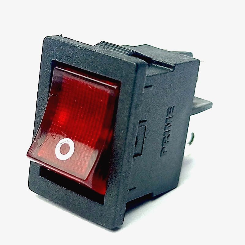 DPST ON-OFF Illuminated Rocker Switch - 6A 250V AC Switch with Light