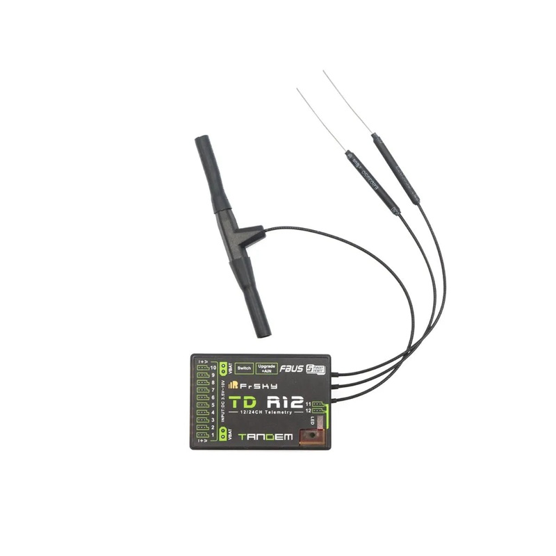 FrSky 2.4G 900M Tandem Dual-Band Receiver TD R12 with 12 Channel Ports
