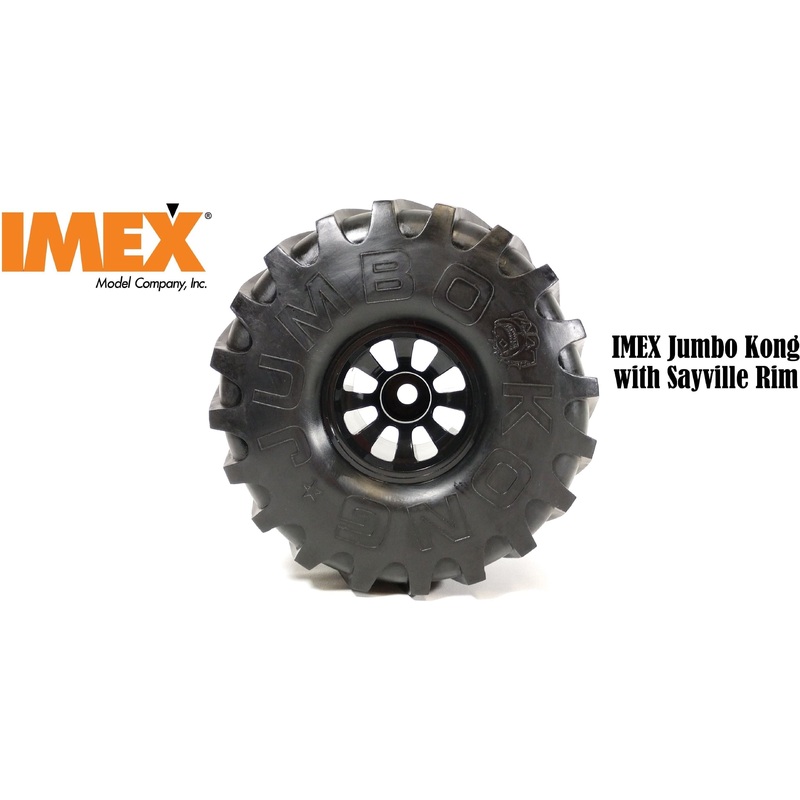 Jumbo Kong Tires w/ Sayville Rims (2 Pair) (Choose Colors) Black Sayville Rims