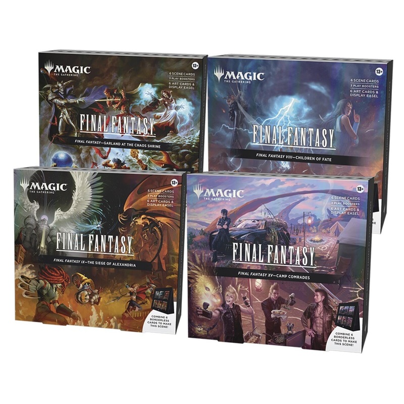 Magic The Gathering Final Fantasy Holiday Release Scene Box (4 Decks)