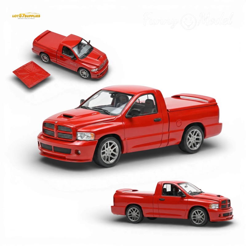 (Pre-Order) Funny Model Dodge RAM SRT-10 Flame Red 1:64