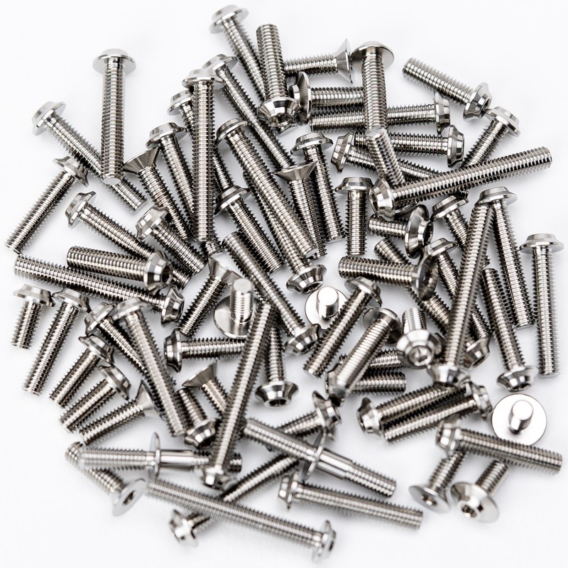 1up Racing Pro Duty Titanium Upper Screw Set - XRAY XB2 '25