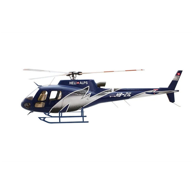 700 Heli Alps AS-350 RC Helicopter Fuselage Blue V2 Version with Mechanical