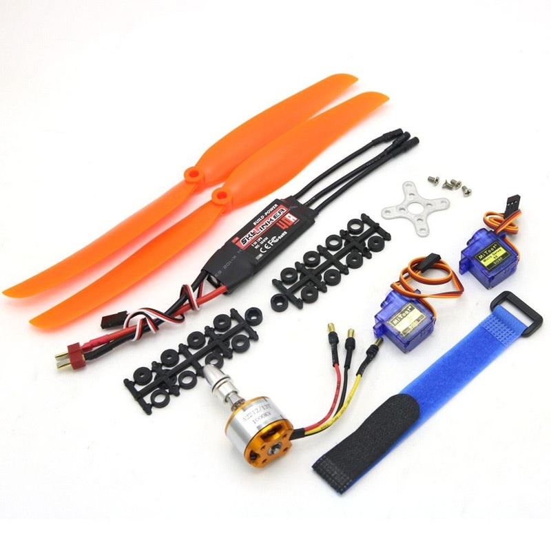 A2212 2212 2200KV 1400KV 1000KV Brushless Motor 30A 40A / 40A BLheli ESC SG90 9G Micro Servo for RC Fixed Wing Plane Helicopter 2212 1000KV 40A BL