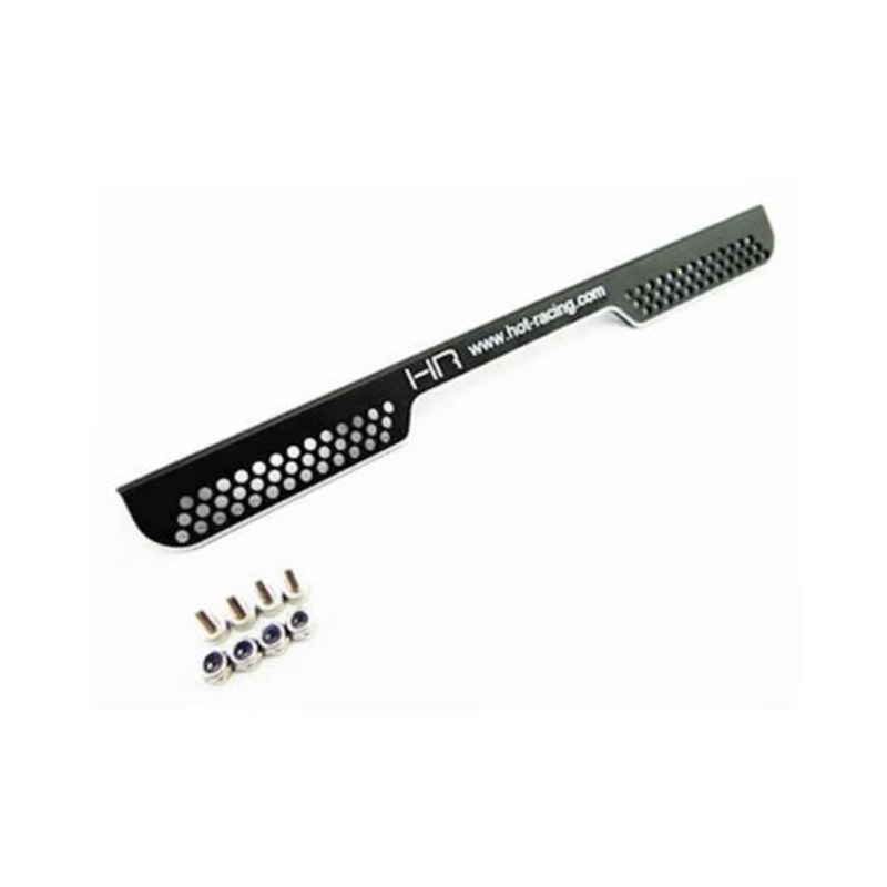 Hot Racing HRASPN30G Aluminum Rear Splash Guard for Traxxas Spartan (Black)