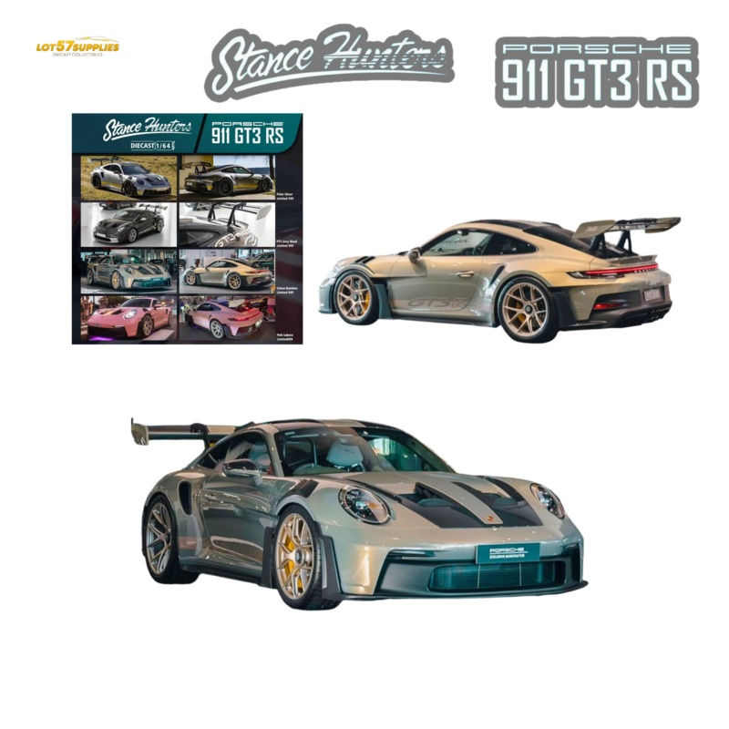 (Pre-Order) Stance Hunters Porsche 911 GT3 RS 992 Urban Bamboo 1:64