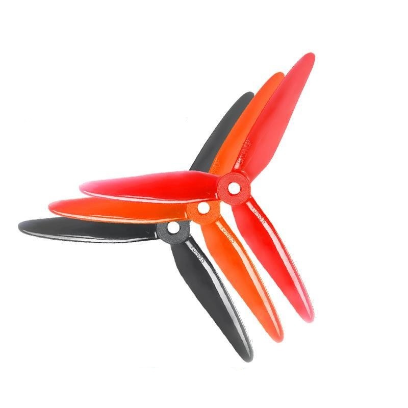 24pcs/12 pairs DALPROP SpitFire T5148.5 5148 3 blade 7mm Propeller Dynamic Balance Props CW CCW Born for RC FPV Racing Drone 6 pair red