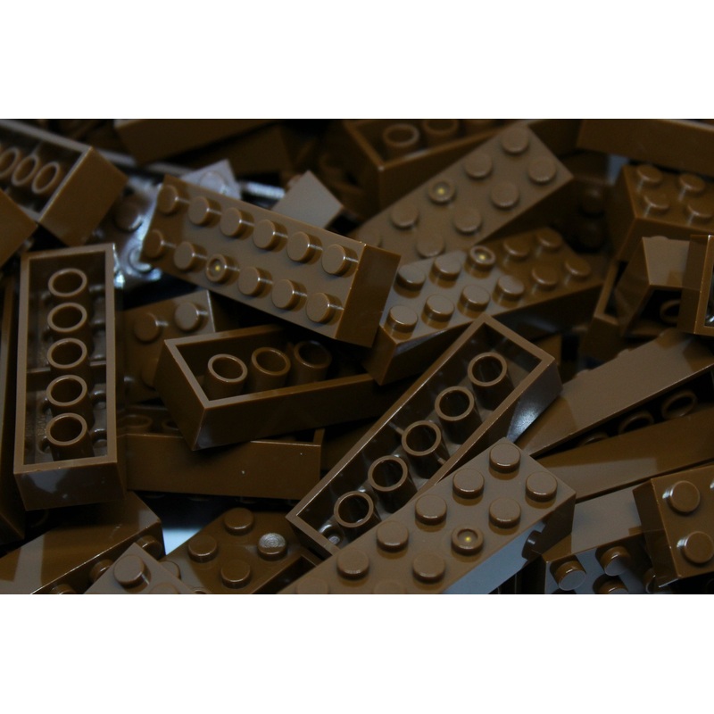2x6 Stud Bricks 80 Pack (Brown)