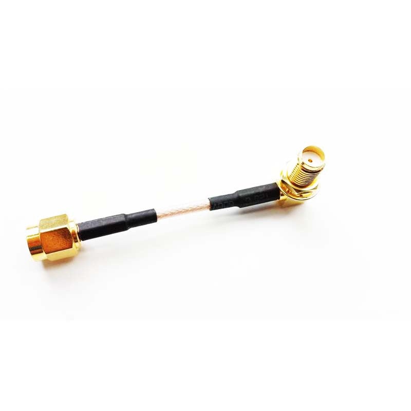5cm SMA Plug to Right Angle SMA Jack Cable for ImmersionRC/FatShark
