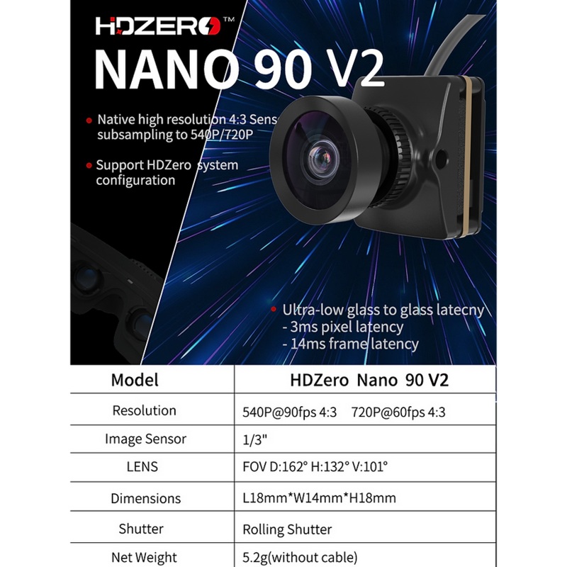 HDZero Nano 90 V2 Camera