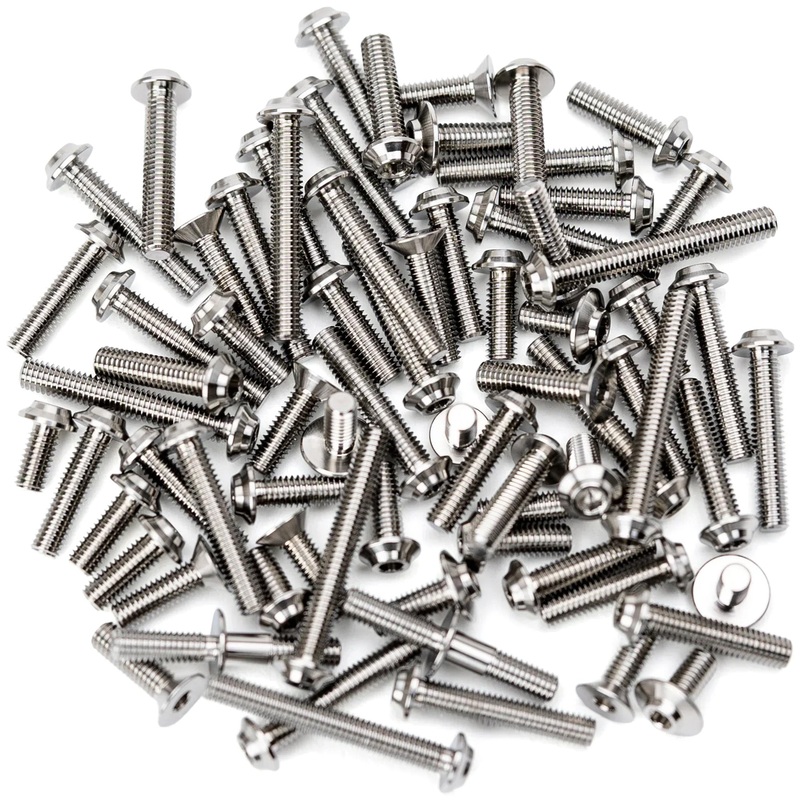 1up Racing Pro Duty Titanium Upper Screw Set - Yokomo MS 2.0