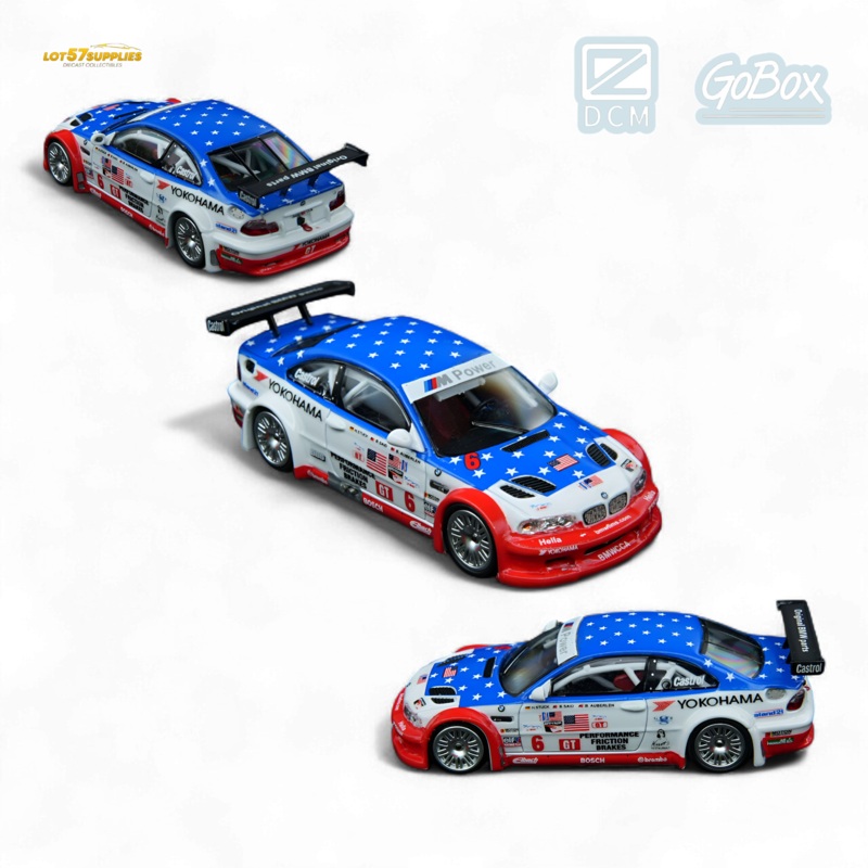 DCM & GOBOX BMW M3 GTR E46 Yokohama 6 1:64