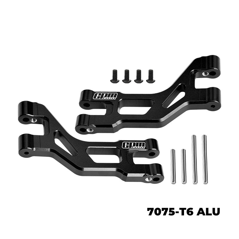 GPM RACING,TAMIYA-DT04 RC FIGHTER NXGEN 7075-T6 ALLOY REAR UPPER SUSPENSION ARMS DT4057 BLACK