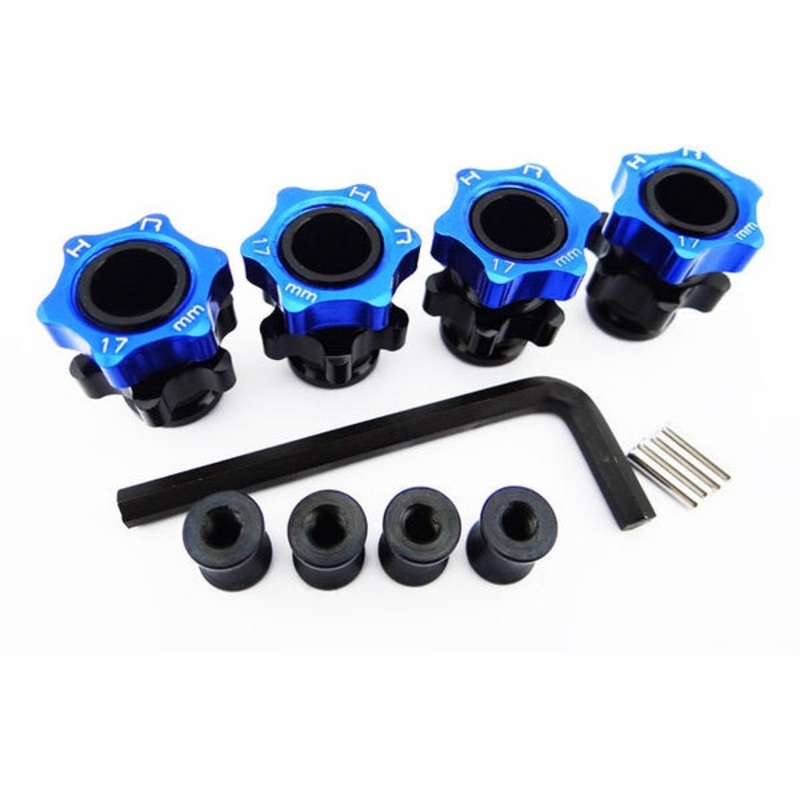 Hot Racing Splined 17mm Hubs for Traxxas Rally VXL, Slash 4X4, Stampede 4x4, and Telluride 4X4