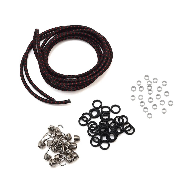 Hot Racing ACC468K02 1/10 Scale Bungee Cord Kit (Black/Red)
