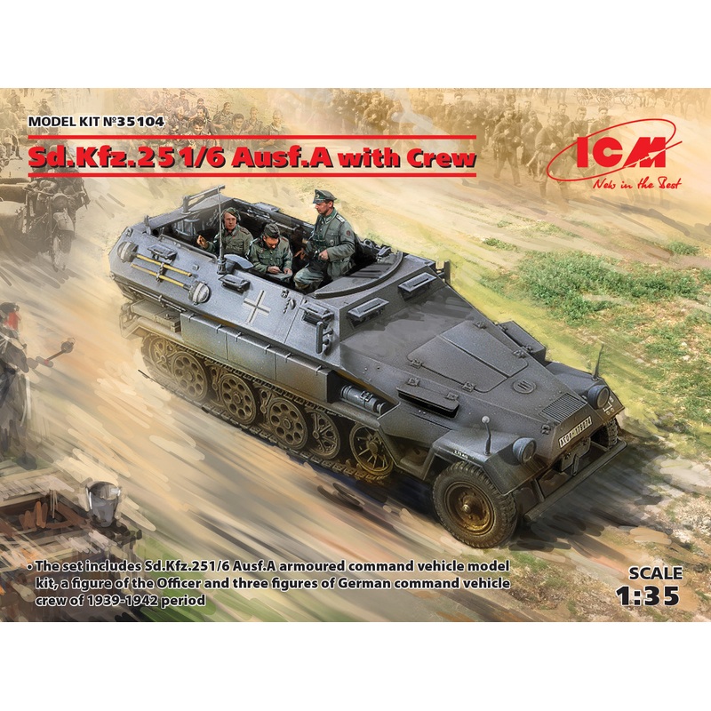 ICM 35104 1/35 Sd.Kfz.251/6 Ausf.A with Crew