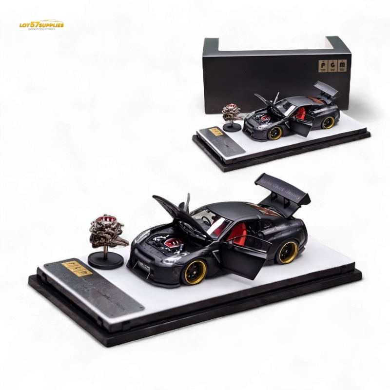 PGM Rocket Bunny R35 Matte Black 1:64