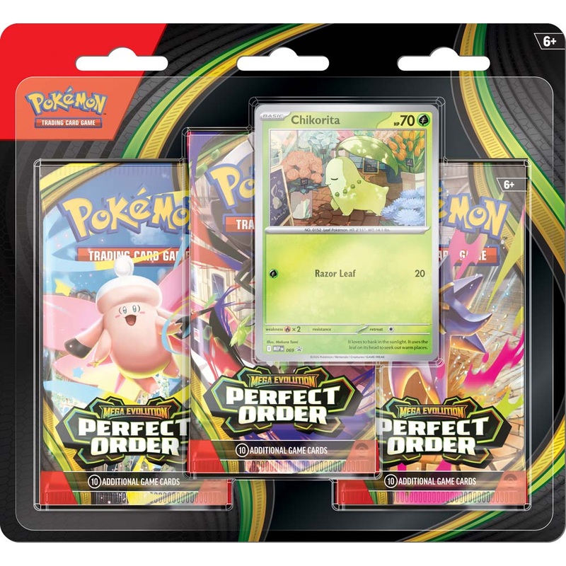 Pokemon TCG Mega Evolution Perfect Order 3 Booster Blister