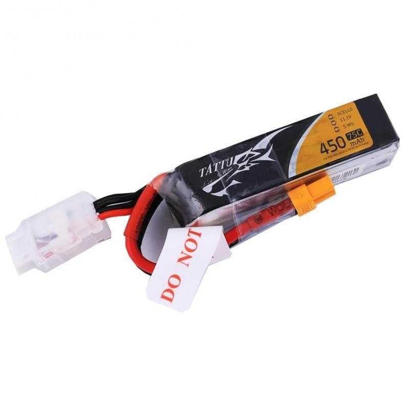 Tattu 450mAh 3s 75c Lipo Battery Pack (long)
