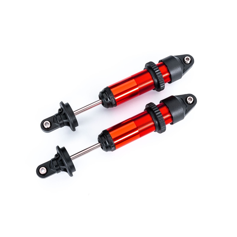 Traxxas 7861R Red Aluminum Medium GTX Shocks (2) XRT