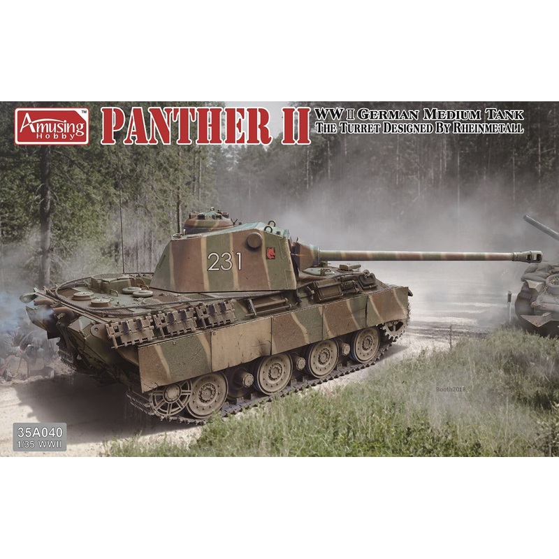 Amusing Hobby 35A040 1/35 Panther II Rheinmetall Turret