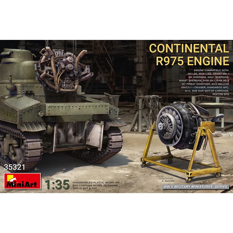 MiniArt 35321 1/35 CONTINENTAL R975 ENGINE