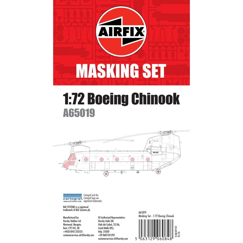 Airfix Masking Set - Boeing Chinook - 1:72 Scale 1:72 Scale