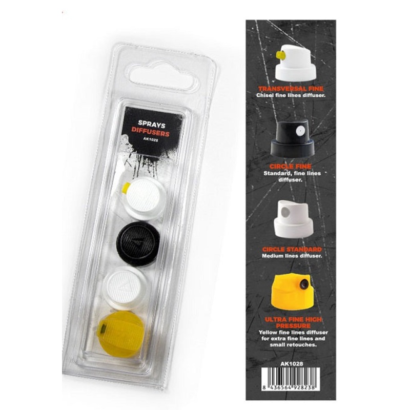 AK Interactive 1028 SPRAY DIFFUSERS SET 1