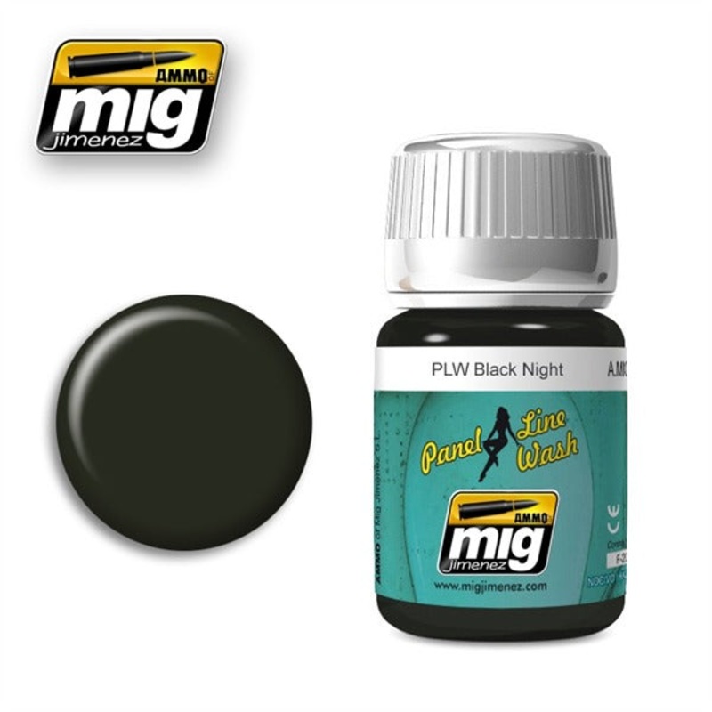 AMMO by Mig 1611 Panel Line Wash Black Night