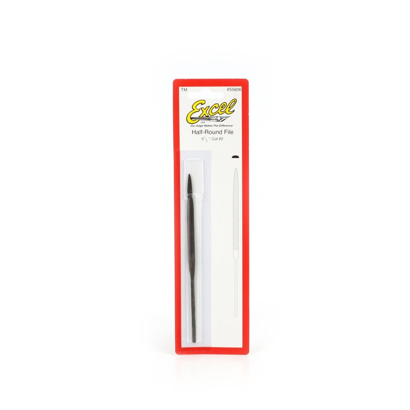 Excel 55606 Needle File 5.5" Half-Round, Cut #2