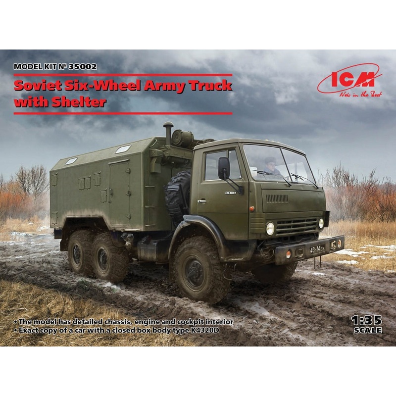 ICM 35002 1/35 Soviet Six-Wheel Truck w/ Shelter