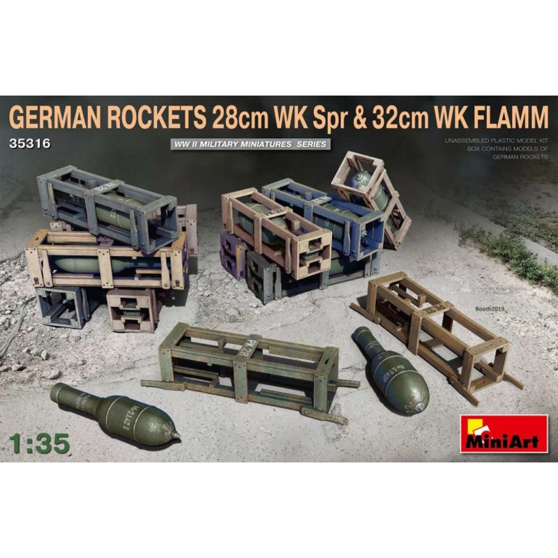 MiniArt 35316 1/35 German Rockets 28cm WK Spr & 32cm WK Flamm