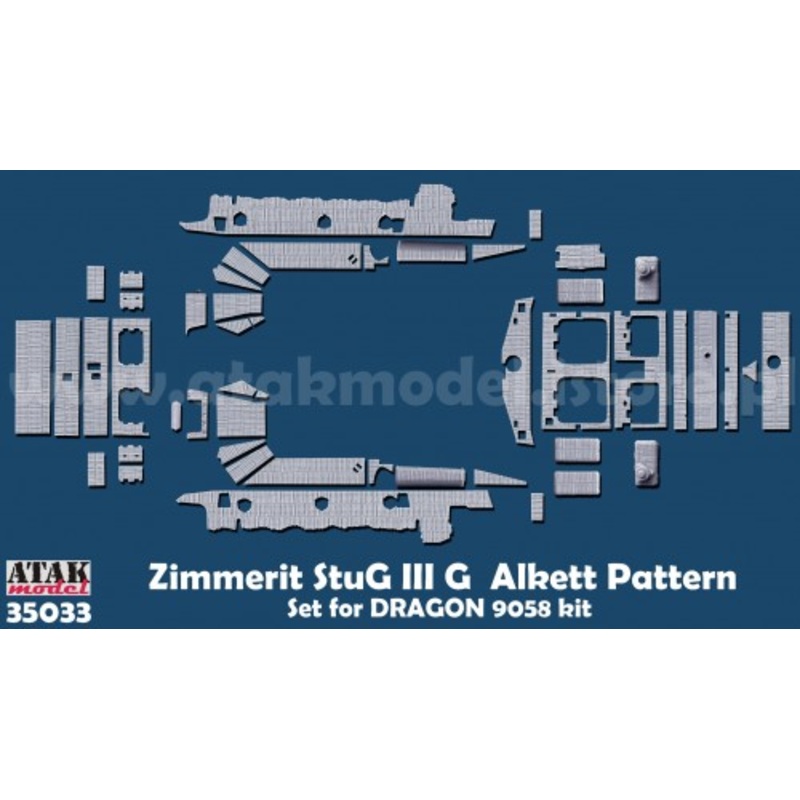 ATAK 35033 1/35 Zimmerit for StuG III G "Alkett" Muster (Dragon)