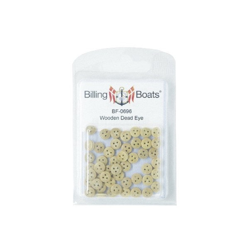 Billings Wooden Dead Eye 7mm (pk50) BF0696