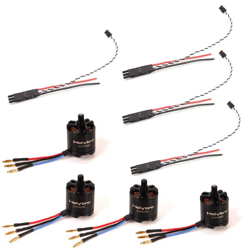 4PCS Holybro 2216 920KV CW CCW Brushless Motor + X500 V2 ESC BLHeli-S 20A for S500 V2 KIT X500 KIT for RC FPV Drone Accessory For X500 V2 Kit