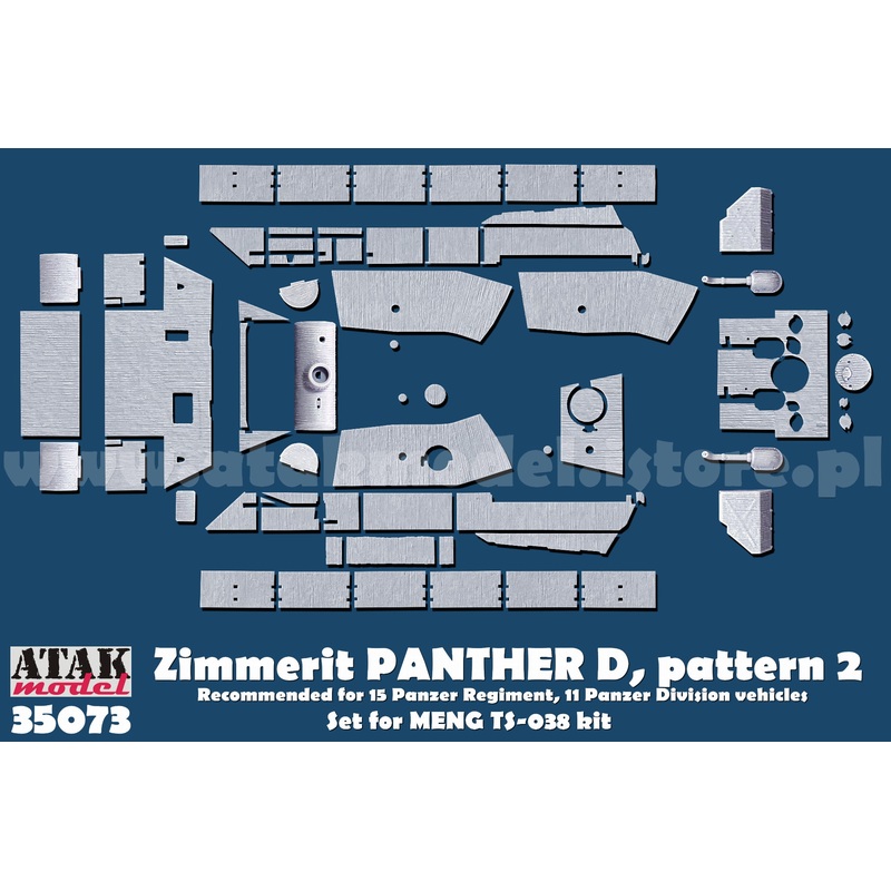 ATAK 35073 1/35 Zimmerit for Panther D Pattern 2 (MENG) 1/35