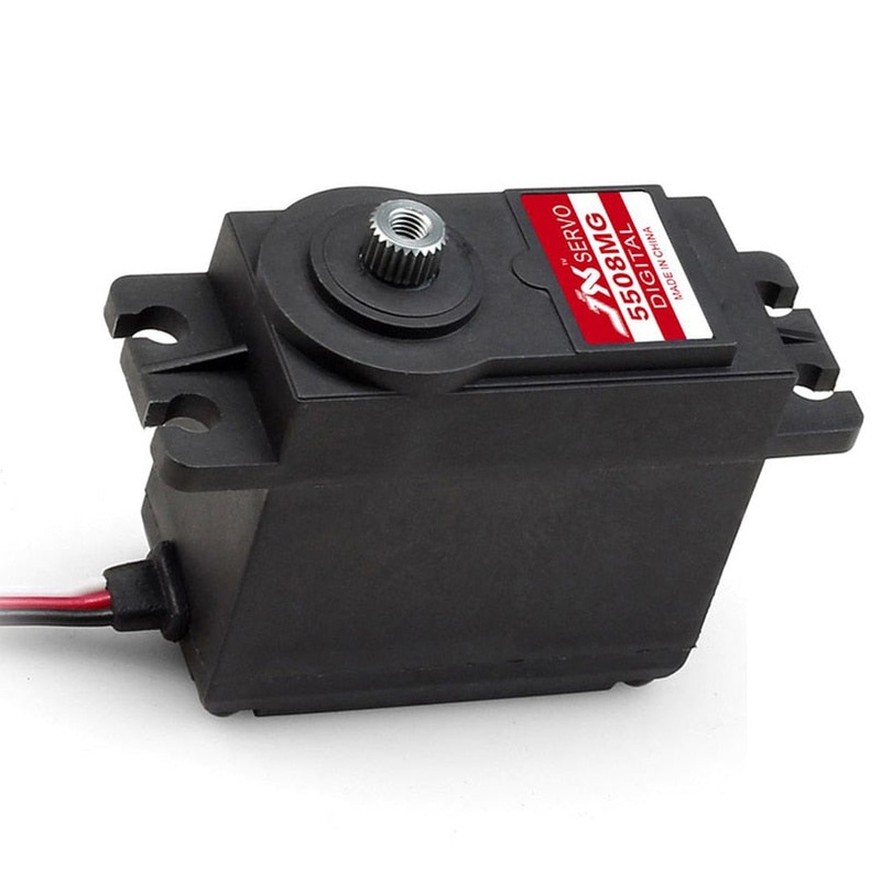 JX Servo 0.07 sec 8KG/9KG/13KG/15KG/20KG Coreless Metal Gear Digital Servo For Helicopter RC Car Truck Buggy Robot Arm Boat PDI-5508MG 8KG